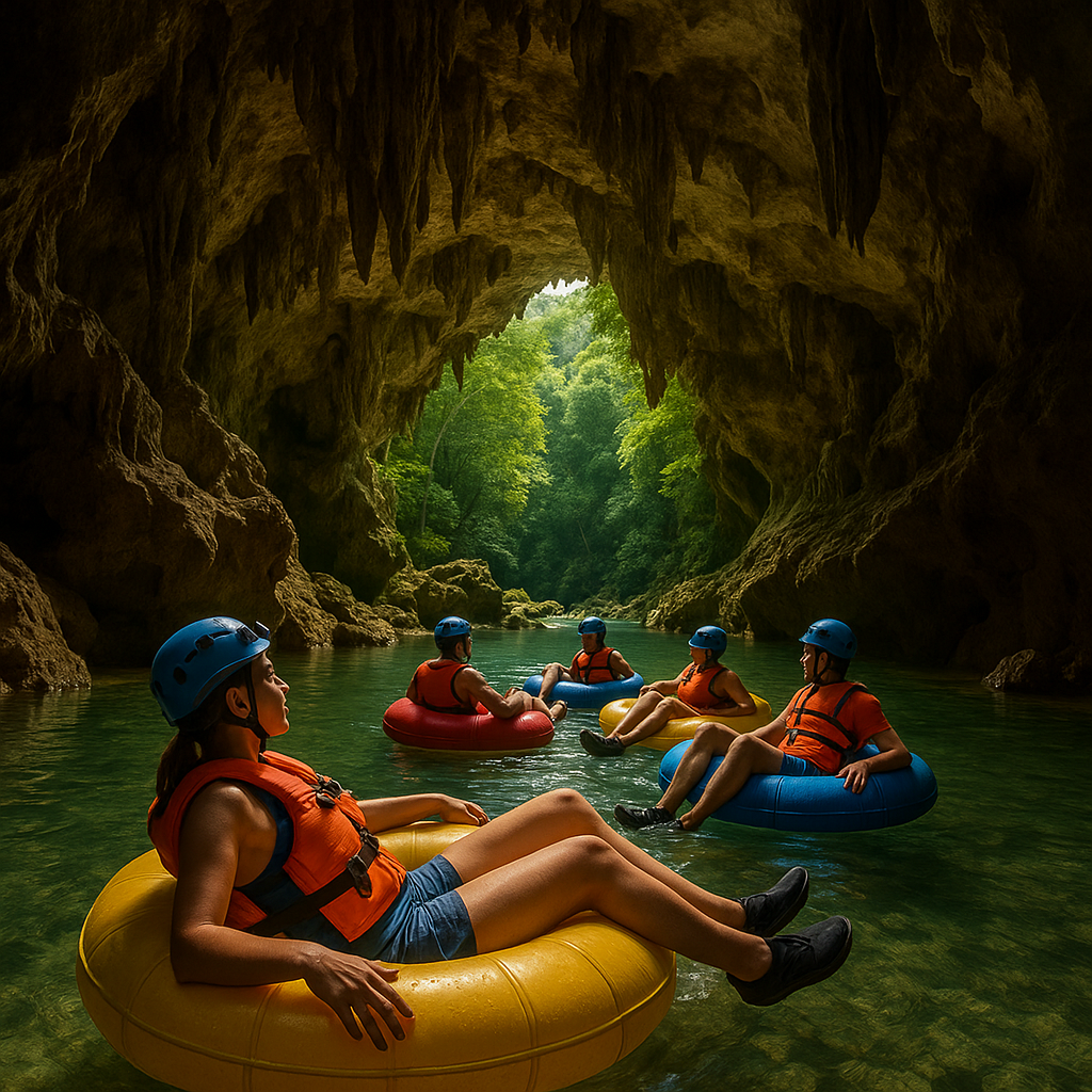 cave tubing Belize