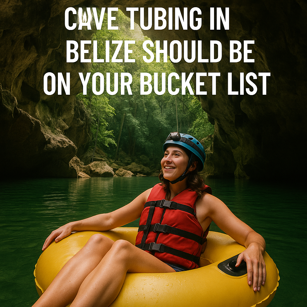 Belize cave tubing