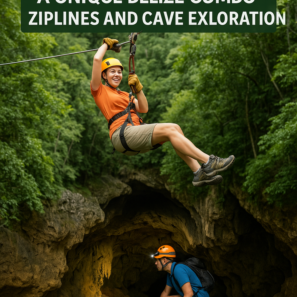 Belize cave and zipline combo