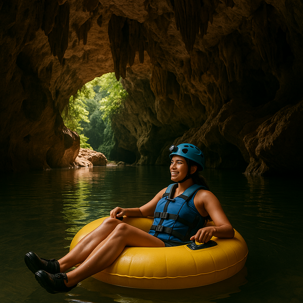 cave tubing Belize